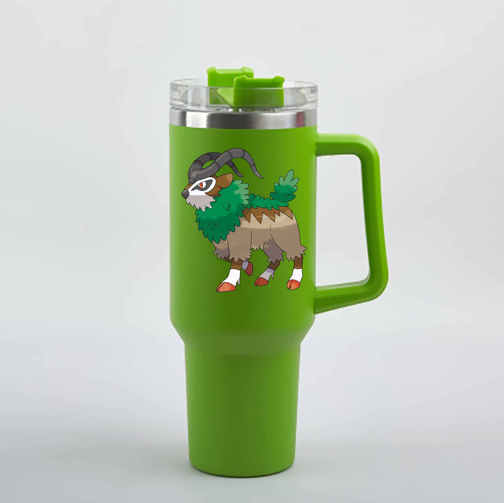 （画像用） ポケットモンスター Pokémon 1200mL車用タンブラー - クリスタルステッカー（プラスチックストロー付き）